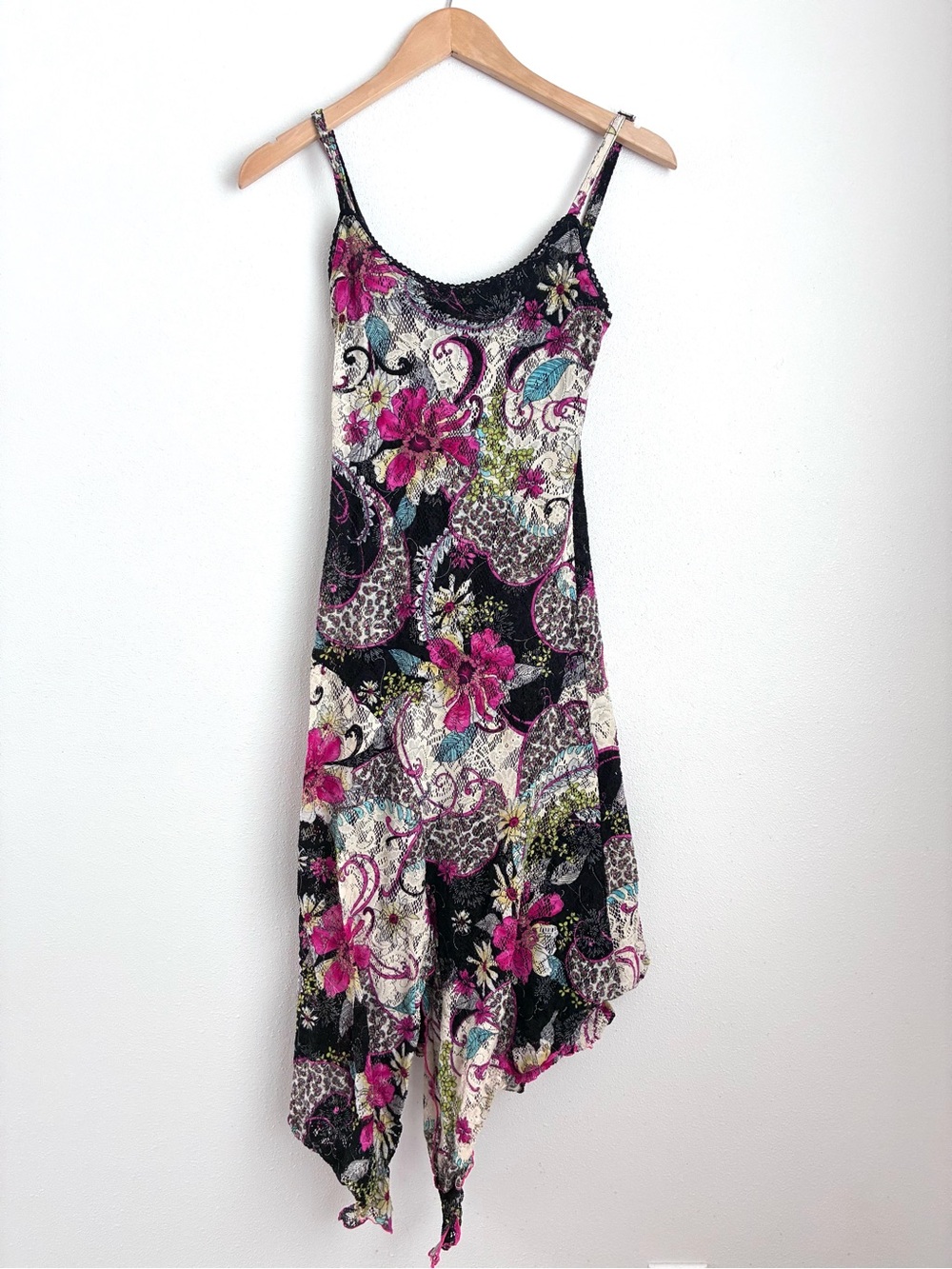 ✨Vintage Y2K Serendipity Maui Whimsigoth Fairy Dress Handkerchief Hem (XS) ✨